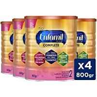 Enfamil Complete 2 - Fórmula leche infantil de continuación para lactantes bebés de 6 a 12 meses - Pack mensual de 4…